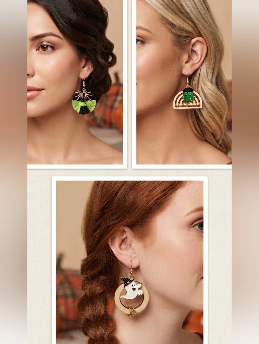Hand Crafted Halloween Earrings